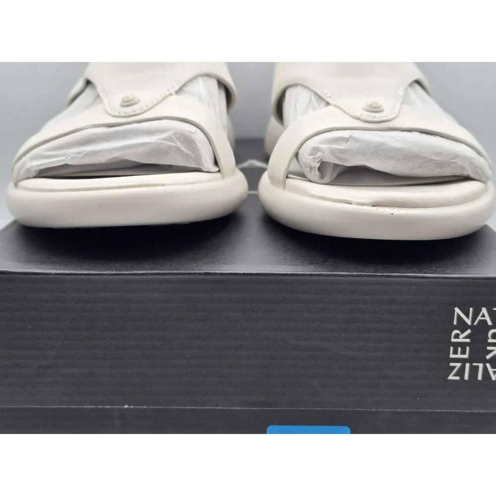 NEW Naturalizer Lillian warm White‎ Women's Sandals sz 7 W Wide